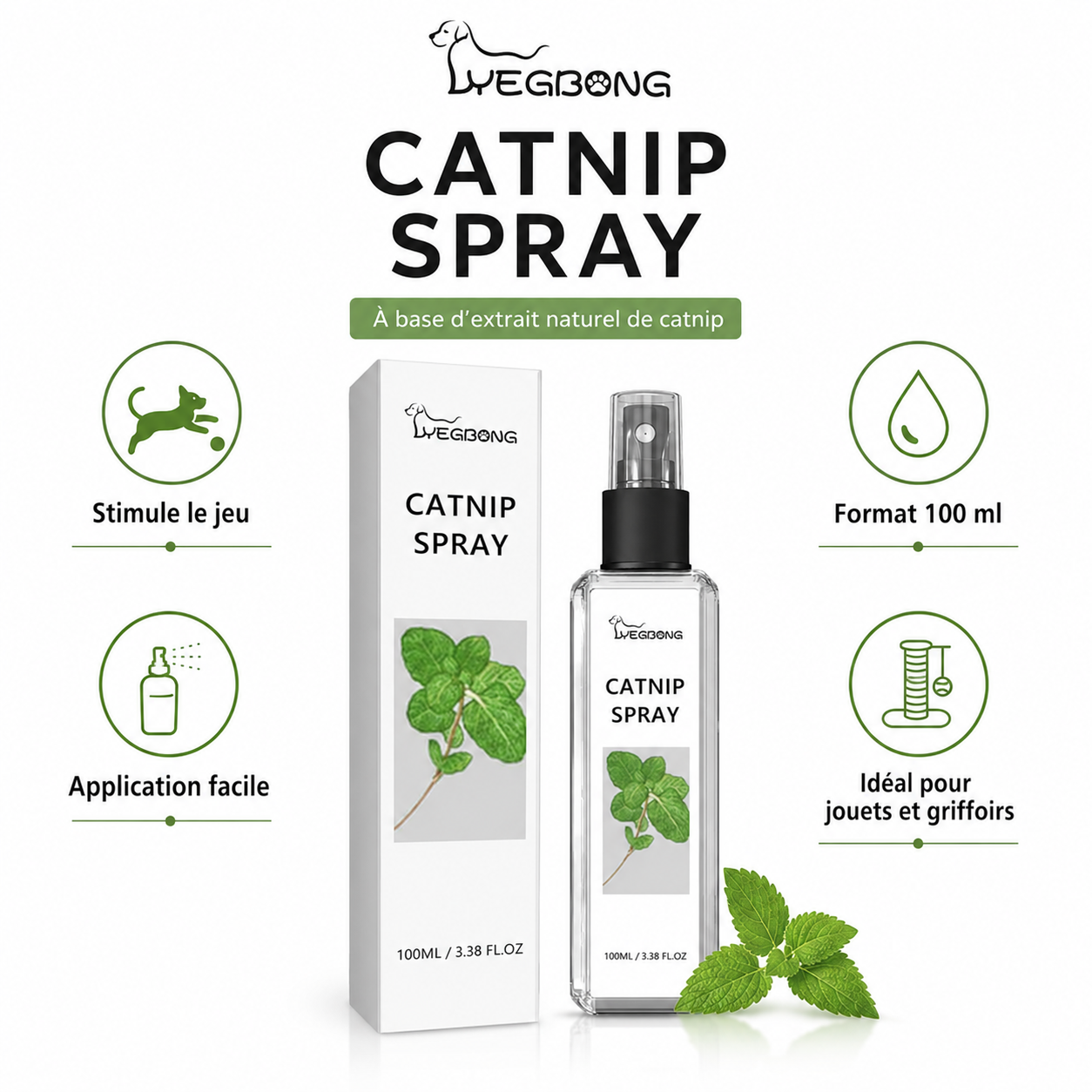 Spray herbe à chat naturel — Adoption & Anti-stress