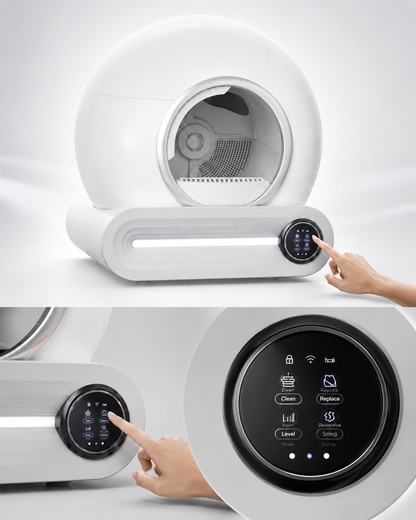 NOVACAT™ – La Litière Auto-Lavante Ultra-Silencieuse & 100% Sécurisée 65 L