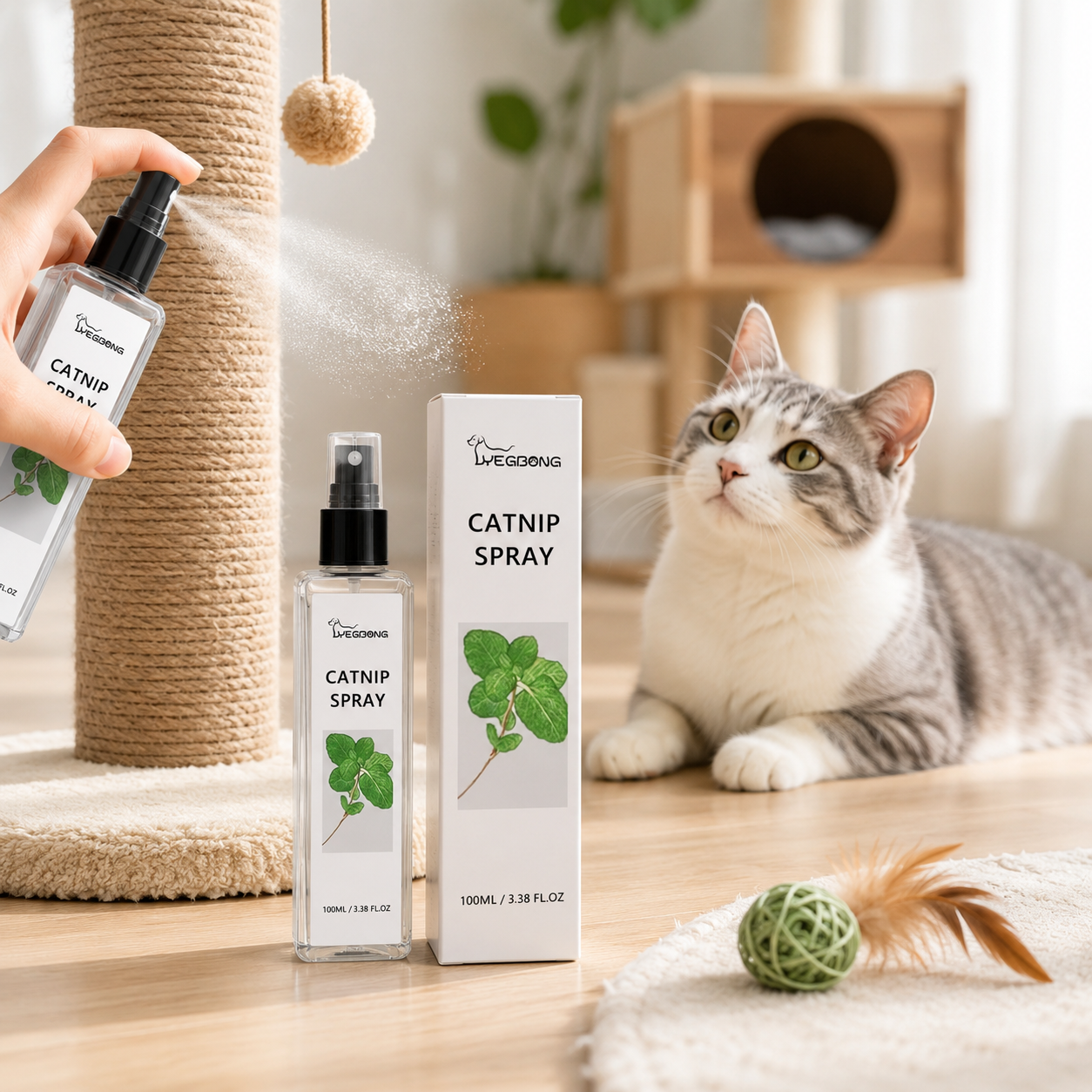 Spray herbe à chat naturel — Adoption & Anti-stress